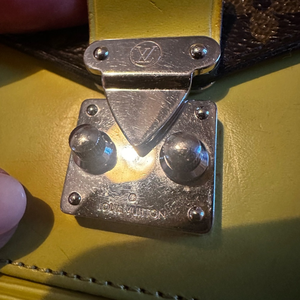Louis Vuitton Monogram Yellow and Brown Clutch - Picture 11 of 14